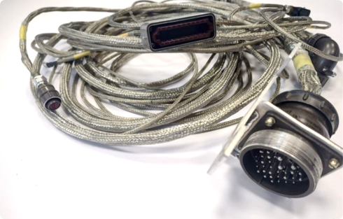 Aerospace cable harness detail